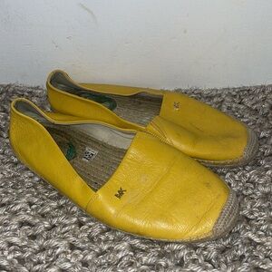 MICHAEL Michael Kors flat’s espadrilles style bright yellow leather
